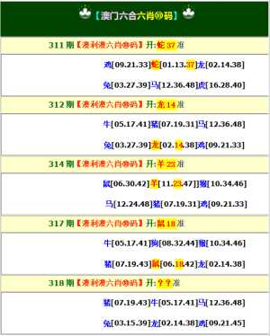 澳利澳六肖18码