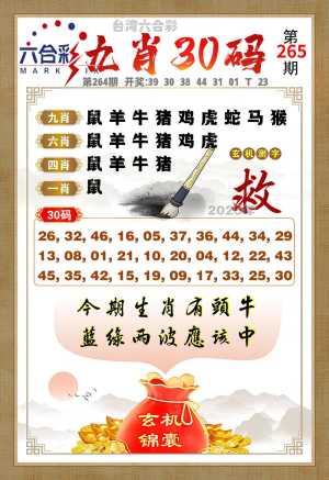 九肖三十码