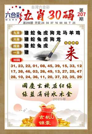 九肖三十码